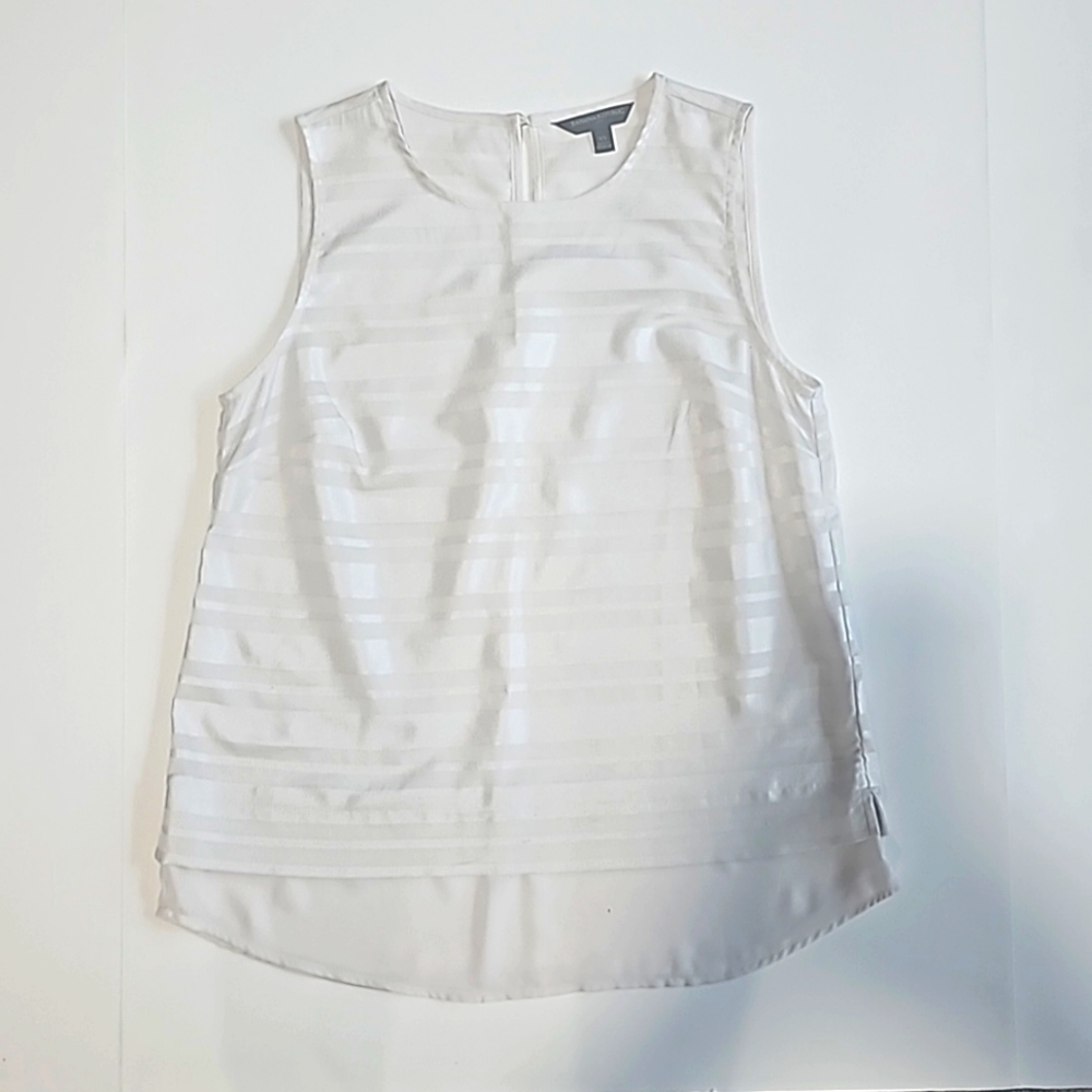 Banana Republic white satin blouse